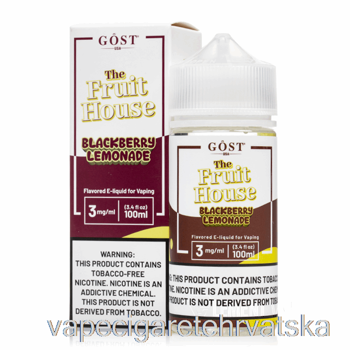 Vape Hrvatska Kupina Limunada - The Fruit House - Gost Vapor - 100ml 0mg